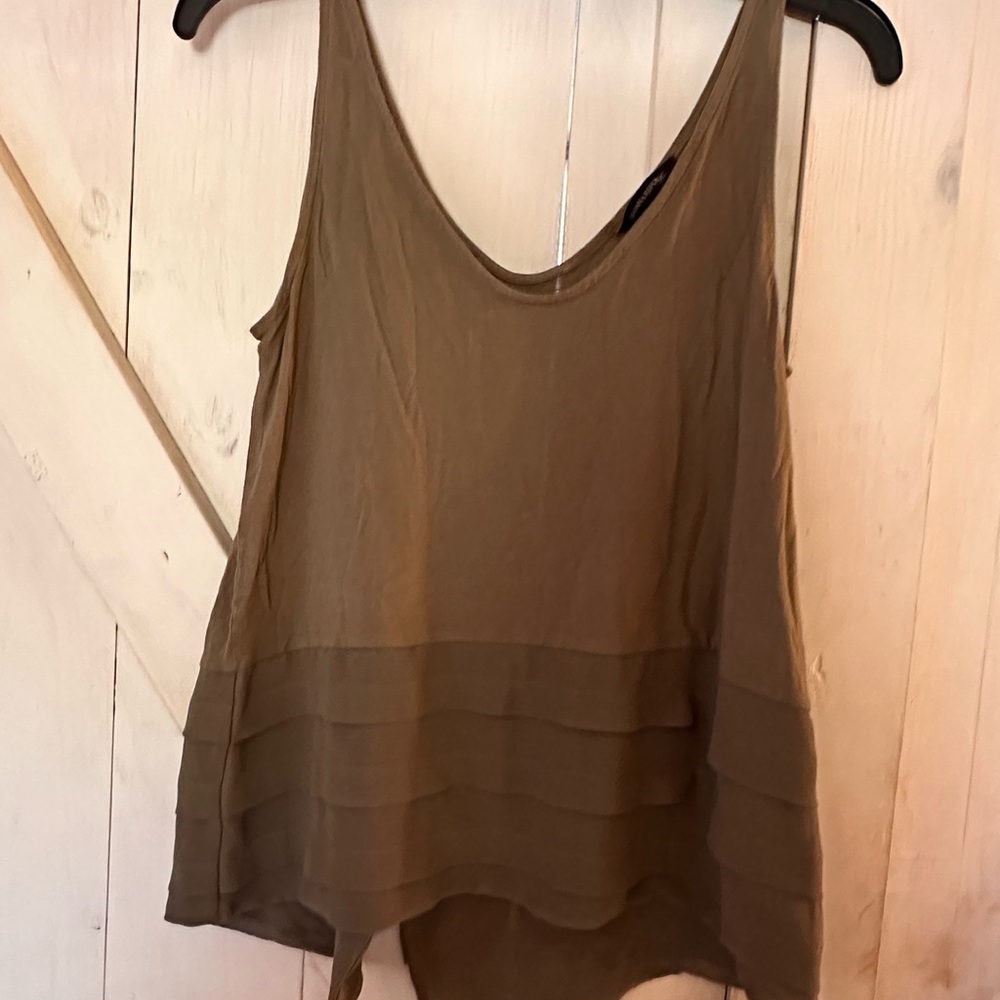 Women's Brown Sleeveless Top